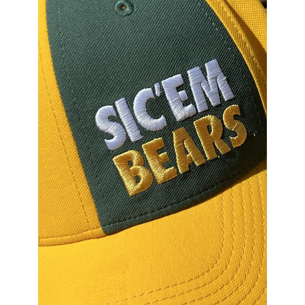 Nike Baylor Bears Hat OSFM‎ baseball cap Sic Em Bears Dri-FIT Legacy91 Mens Gold